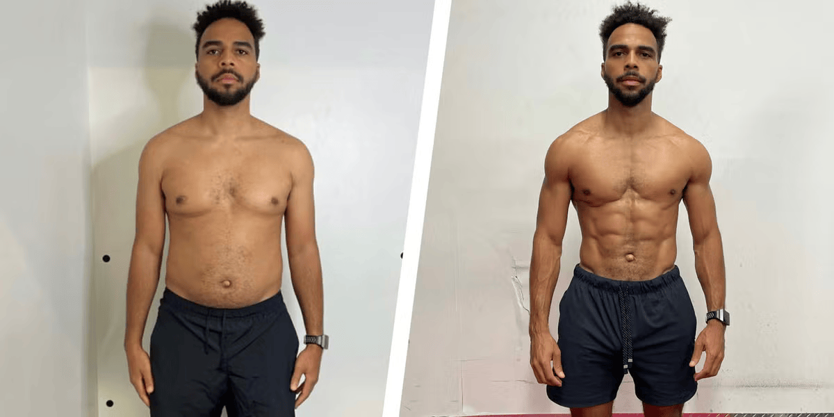 NEXA Retatrutide antes y después, resultado de pérdida de peso 9 (-13 kg · 95 días)