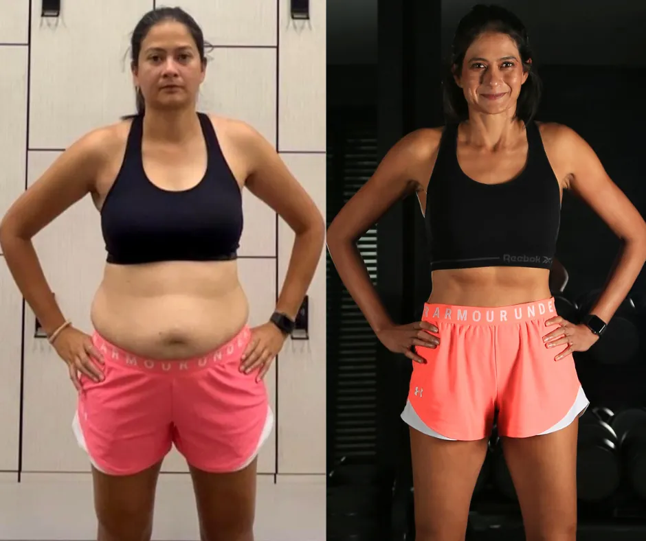 NEXA Retatrutide antes y después, resultado de pérdida de peso 1 (-16 kg · 90 días)
